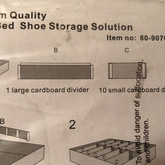 Premium Quality Under Bed Shoe Storage Solution - Picture 4 of 8